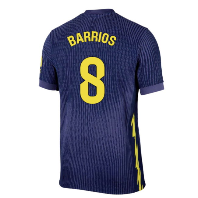 2025-2026 Atletico Madrid Authentic Away Shirt (Barrios 8)