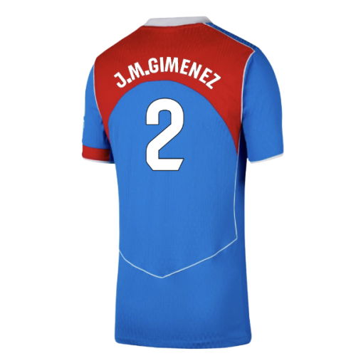 2025-2026 Atletico Madrid Authentic Third Shirt (J.M.Gimenez 2)