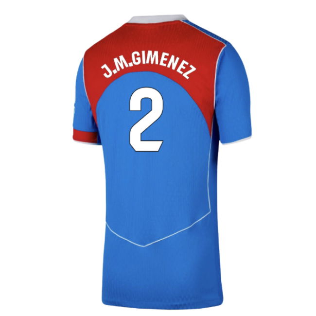 2025-2026 Atletico Madrid Authentic Third Shirt (J.M.Gimenez 2)