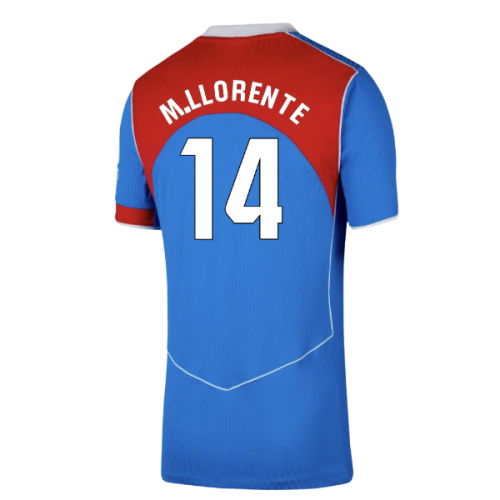 2025-2026 Atletico Madrid Authentic Third Shirt (M.Llorente 14)