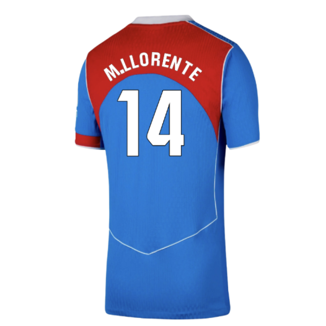 2025-2026 Atletico Madrid Authentic Third Shirt (M.Llorente 14)