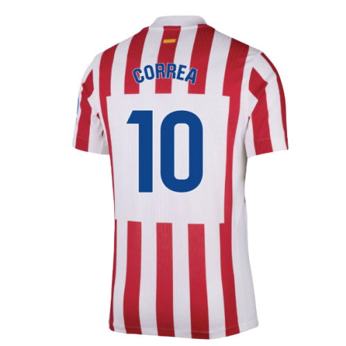 2025-2026 Atletico Madrid Home Authentic Shirt (Correa 10)
