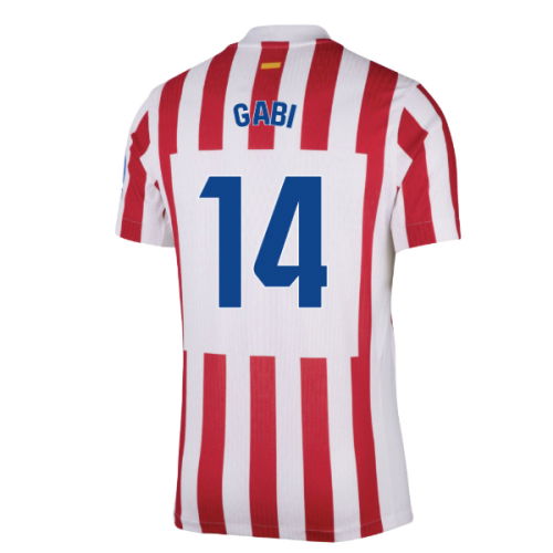 2025-2026 Atletico Madrid Home Authentic Shirt (Gabi 14)