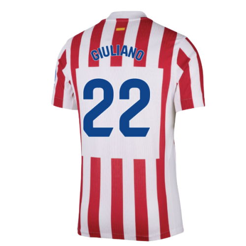 2025-2026 Atletico Madrid Home Authentic Shirt (Giuliano 22)