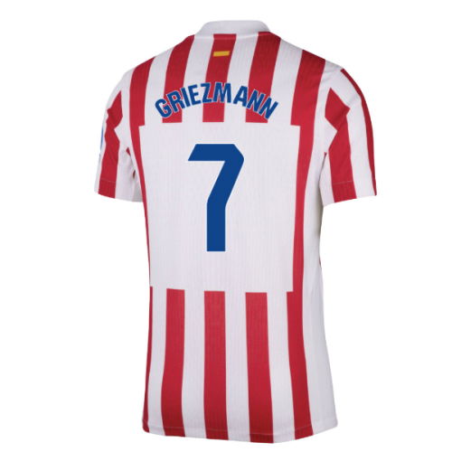 2025-2026 Atletico Madrid Home Authentic Shirt (Griezmann 7)