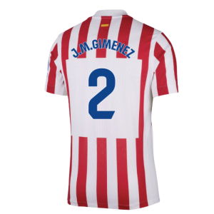 2025-2026 Atletico Madrid Home Authentic Shirt (J.M.Gimenez 2)