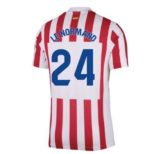 2025-2026 Atletico Madrid Home Authentic Shirt (Le Normand 24)