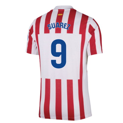 2025-2026 Atletico Madrid Home Authentic Shirt (Suarez 9)