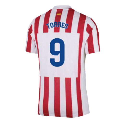 2025-2026 Atletico Madrid Home Authentic Shirt (Torres 9)