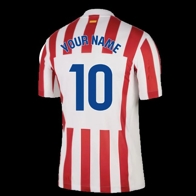 2025-2026 Atletico Madrid Home Shirt (Your Name)