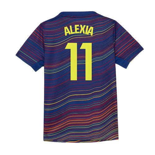 2025-2026 Barcelona Academy Pro Pre Match Shirt (Blue) - Kids (Alexia 11)