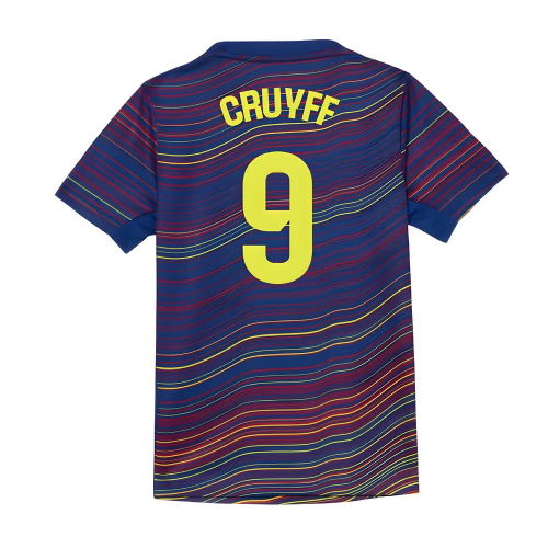 2025-2026 Barcelona Academy Pro Pre Match Shirt (Blue) - Kids (Cruyff 9)