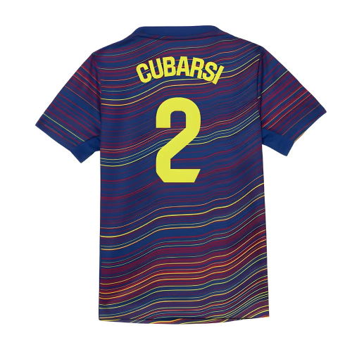 2025-2026 Barcelona Academy Pro Pre Match Shirt (Blue) - Kids (Cubarsi 2)