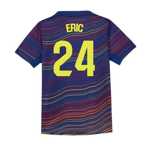 2025-2026 Barcelona Academy Pro Pre Match Shirt (Blue) - Kids (Eric 24)