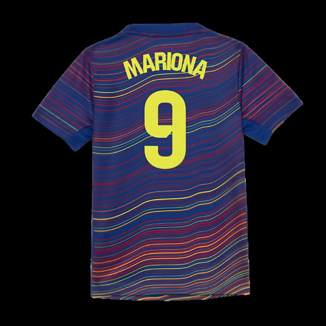 2025-2026 Barcelona Academy Pro Pre Match Shirt (Blue) - Kids (Mariona 9)
