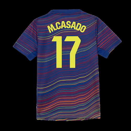 2025-2026 Barcelona Academy Pro Pre Match Shirt (Blue) - Kids (M.Casado 17)