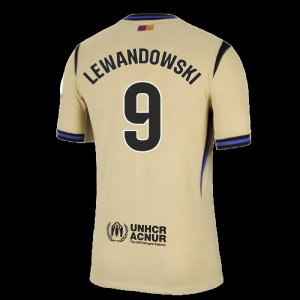 2025-2026 Barcelona Authentic Away Shirt (Lewandowski 9)