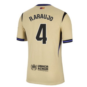 2025-2026 Barcelona Authentic Away Shirt (R.Araujo 4)