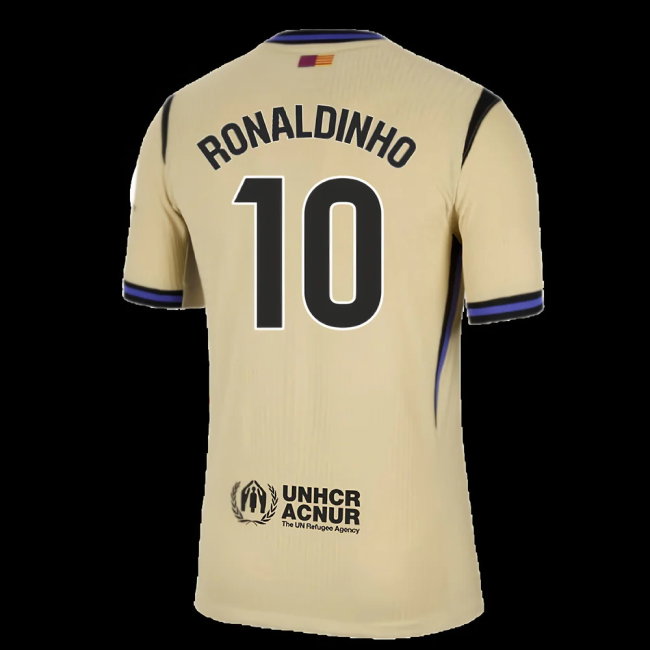 2025-2026 Barcelona Authentic Away Shirt (Ronaldinho 10)