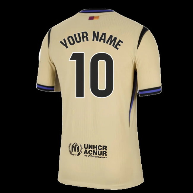 2025-2026 Barcelona Authentic Away Shirt (Your Name)