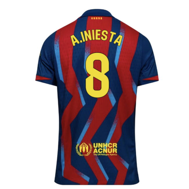 2025-2026 Barcelona Authentic Dri-Fit SE Fourth Shirt (A.Iniesta 8)