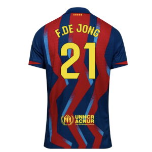 2025-2026 Barcelona Authentic Dri-Fit SE Fourth Shirt (F.De Jong 21)