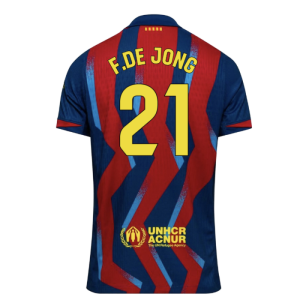 2025-2026 Barcelona Authentic Dri-Fit SE Fourth Shirt (F.De Jong 21)