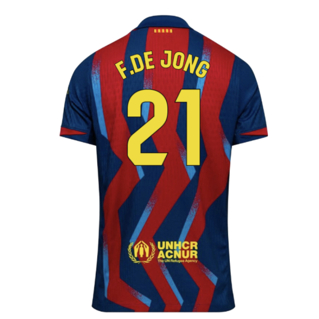 2025-2026 Barcelona Authentic Dri-Fit SE Fourth Shirt (F.De Jong 21)