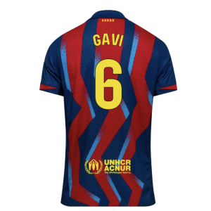 2025-2026 Barcelona Authentic Dri-Fit SE Fourth Shirt (Gavi 6)