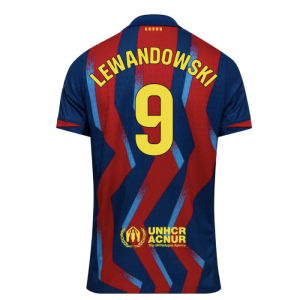 2025-2026 Barcelona Authentic Dri-Fit SE Fourth Shirt (Lewandowski 9)