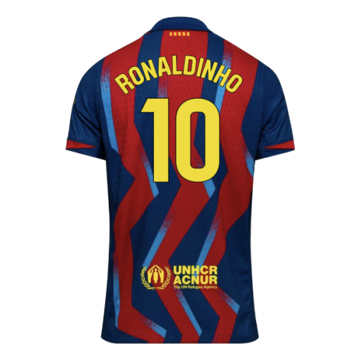 2025-2026 Barcelona Authentic Dri-Fit SE Fourth Shirt (Ronaldinho 10)
