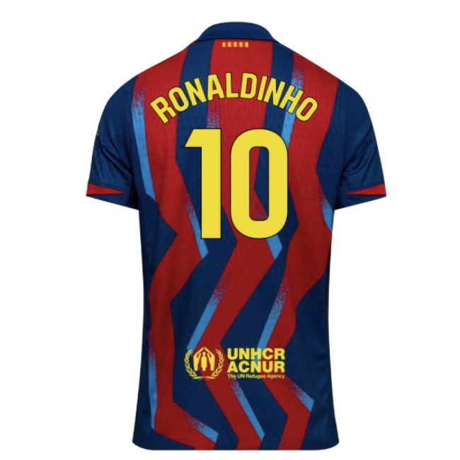 2025-2026 Barcelona Authentic Dri-Fit SE Fourth Shirt (Ronaldinho 10)