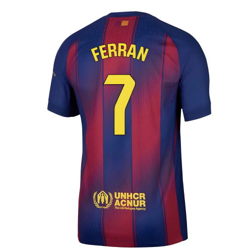 2025-2026 Barcelona Authentic Home Shirt (Ferran 7)