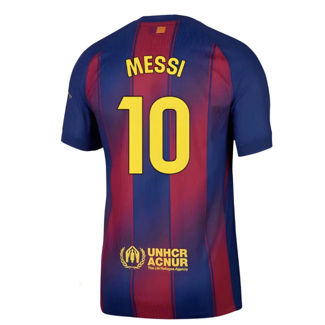 2025-2026 Barcelona Authentic Home Shirt (Messi 10)