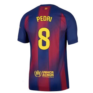 2025-2026 Barcelona Authentic Home Shirt (Pedri 8)