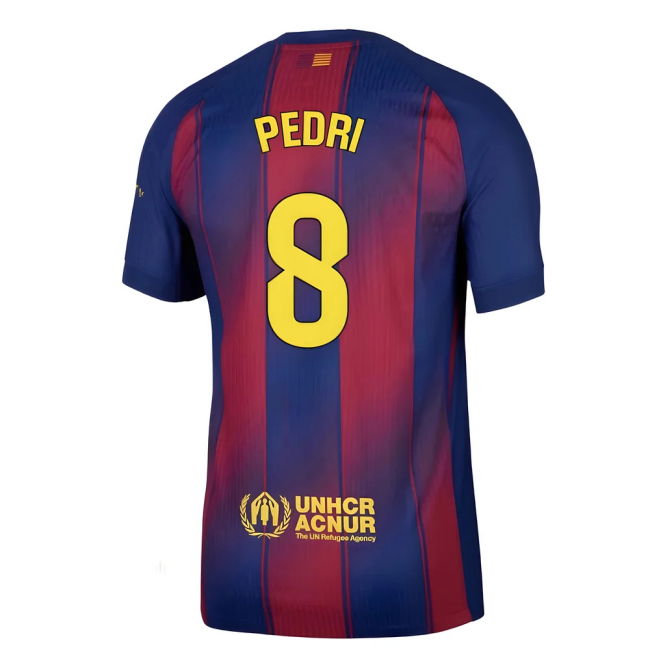 2025-2026 Barcelona Authentic Home Shirt (Pedri 8)