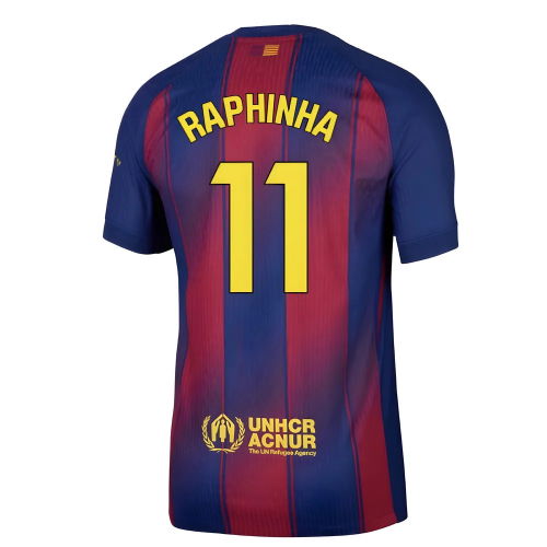 2025-2026 Barcelona Authentic Home Shirt (Raphinha 11)