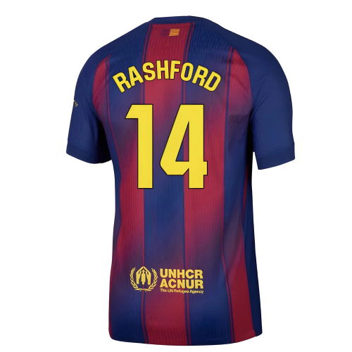 2025-2026 Barcelona Authentic Home Shirt (Rashford 14)