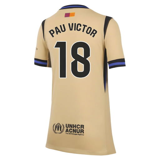 2025-2026 Barcelona Away Shirt (Kids) (Pau Victor 18)