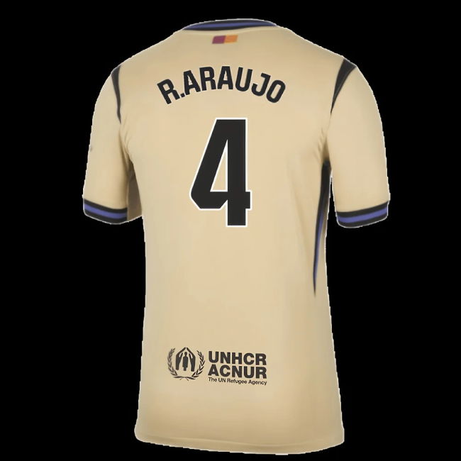2025-2026 Barcelona Away Shirt (R.Araujo 4)