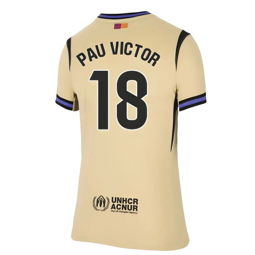 2025-2026 Barcelona Away Shirt (Womens) (Pau Victor 18)