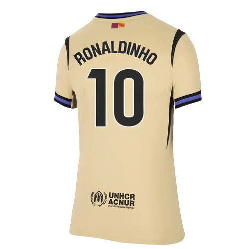 2025-2026 Barcelona Away Shirt (Womens) (Ronaldinho 10)
