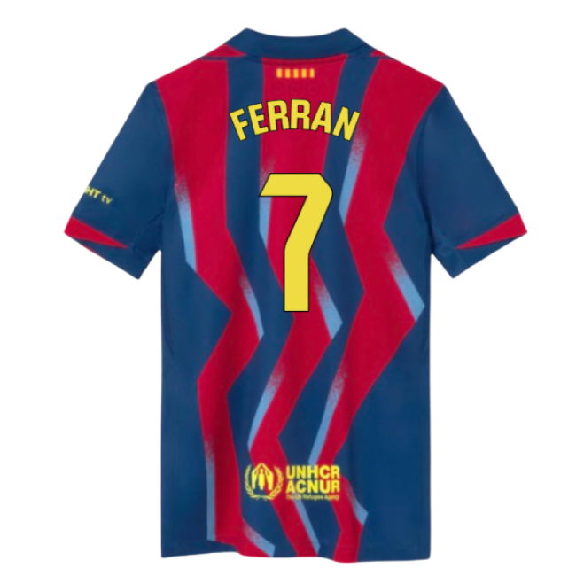 2025-2026 Barcelona Fourth Shirt (Kids) (Ferran 7)