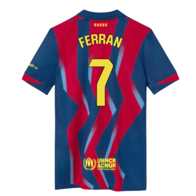 2025-2026 Barcelona Fourth Shirt (Kids) (Ferran 7)