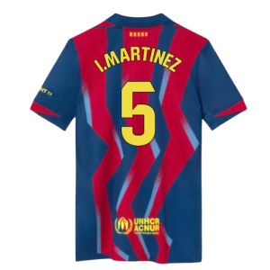 2025-2026 Barcelona Fourth Shirt (Kids) (I.Martinez 5)