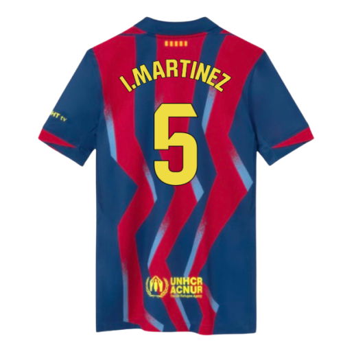 2025-2026 Barcelona Fourth Shirt (Kids) (I.Martinez 5)