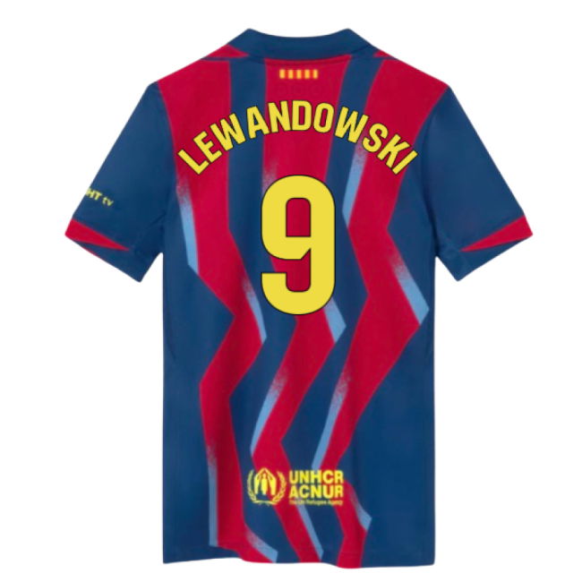 2025-2026 Barcelona Fourth Shirt (Kids) (Lewandowski 9)