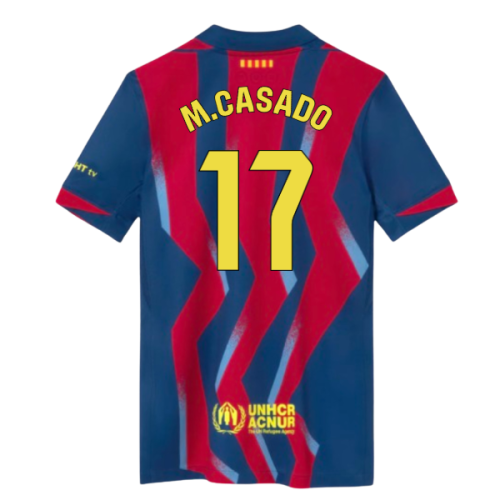 2025-2026 Barcelona Fourth Shirt (Kids) (M.Casado 17)