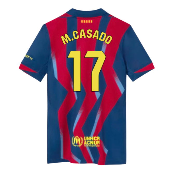 2025-2026 Barcelona Fourth Shirt (Kids) (M.Casado 17)
