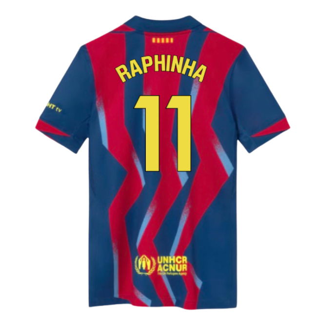 2025-2026 Barcelona Fourth Shirt (Kids) (Raphinha 11)